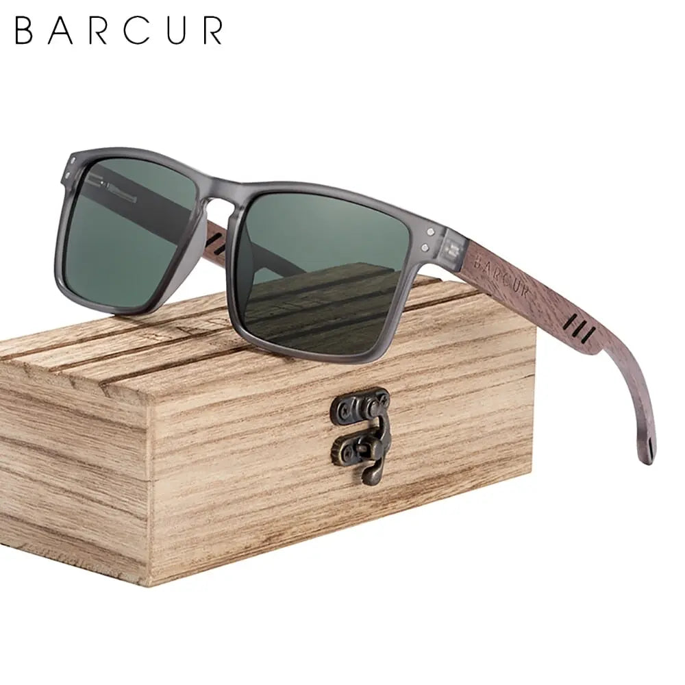 Designer Sonnenbrille Polarisierte Brillen UV400 Walnuss Holz Look Designer Sonnenbrille Polarisierte Brillen UV400 Walnuss Holz Look